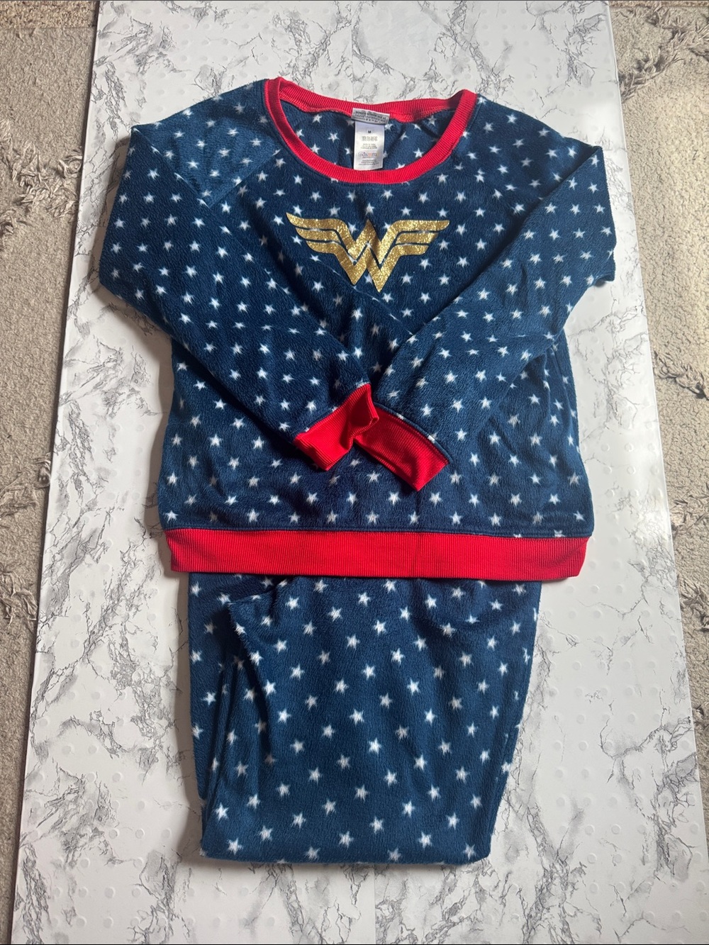 PJammy Wonder Woman Pajama Set Blue Size M